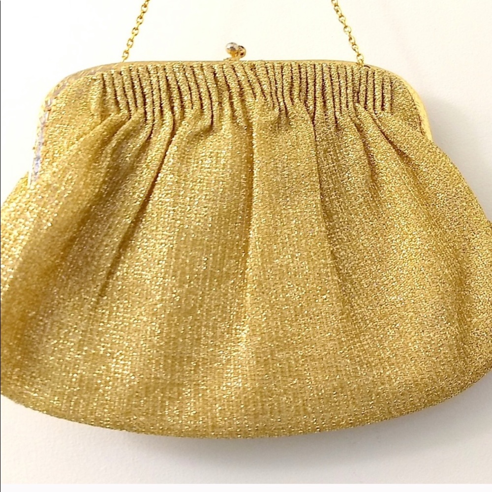 Vintage Gold Sparkly Evening Purse